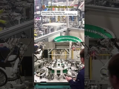 خط مونتاژ قطعات ستون ABC خودرو گروه Huazhuo شامل پوشش، جوشکاری اولتراسونیک، درج گیره