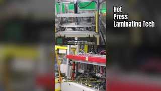 چین و چروک روی پنل شارژ؟ محلول لمینیت پرس داغ